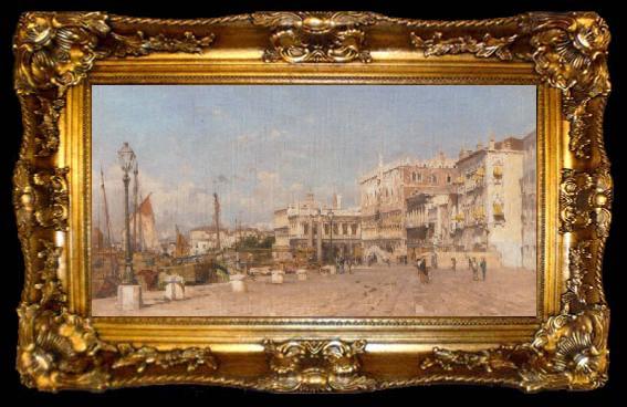 framed  Eugenio Gignous Venice, ta009-2